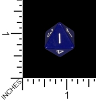 Dice : MINT75 DICE AND GAMES BLUE D8