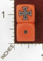 Dice : MINT28 NERO GAMING DICE AXIS GERMANY IRON CROSS 01