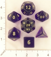 Dice : MINT19 CRYSTAL CASTE CLEAR ROUNDED SOLID PURPLE 01