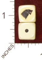 Dice : MINT36 HOMEMADE GEORGE RR MARTIN GAME OF THRONES HOUSE STARK