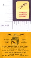 Dice : NON NUMBERED OPAQUE ROUNDED SOLID Q TAYLOR SALES CO 01