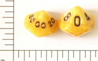 Dice : D10 OPAQUE ROUNDED IRIDESCENT 1