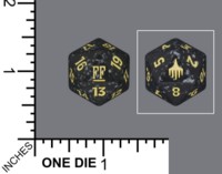 Dice : D20 MTG OPAQUE ROUNDED SPECKLED WIZARDS OF THE COAST MTG FINAL FANTASY 01