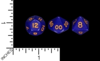 Dice : MINT75 DICE AND GAMES BLUE 02