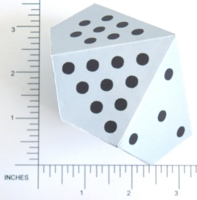 Dice : PAPER D10 PIPPED BOWLING OR POOL