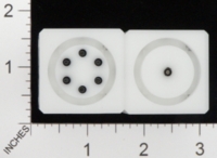 Dice : MINT17 ACE PRECISION r AND D FLOATING FACE WHITE PVC 01