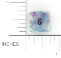 Dice : NUMBERED OPAQUE ROUNDED SWIRL CHESSEX AMAZING COLORS BKTRADE 01