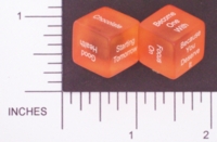 Dice : NON NUMBERED TRANSLUCENT ROUNDED SOLID DESTINY DICE DIETER 01