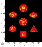 Dice : MINT70 Q WORKSHOP RUNIC CLASSIC RED WITH YELLOW