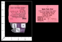 Dice : MINT87 COMPONENT GAME SYSTEMS XENA