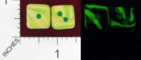 Dice : MINT23 D6 GAME DICE GLOWING TOXIC SPILL