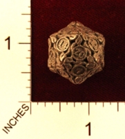 Dice : MINT22 SHAPEWAYS JENGINEER 20 SIDED DIE WITH LEAVES 04