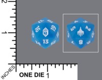 Dice : D20 MTG TRANSUCENT ROUNDED SPECKLED WIZARDS OF THE COAST MTG FINAL FANTASY 06
