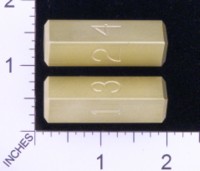 Dice : MINT19 ACE PRECISION D4 BRASS SITCK NUMBERED 01