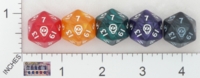 Dice : D20 OPAQUE ROUNDED IRIDESCENT EM4 OLD WEST HEROES 01