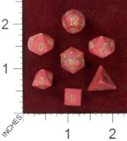 Dice : MINT41 CRYSTAL CASTE HOWLITE DYED RED