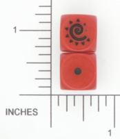 Dice : D6 OPAQUE ROUNDED SOLID GALE FORCE NINE 01