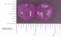 Dice : NON NUMBERED TRANSLUCENT ROUNDED SOLID DESTINY DICE FOREPLAY 01