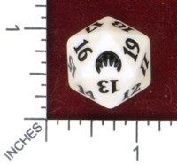 Dice : D20 MTG OPAQUE ROUNDED SPECKLED WIZARDS OF THE COAST MTG ORGINS 02