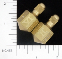 Dice : METAL BRASS D6 ACE PRECISION SPINNER ROMAN NUMERAL 01