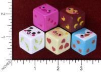 Dice : MINT46 UNKNOWN CHINESE ANIMALS PIG MONKEY PANDA SHEEP PENGUIN