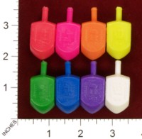 Dice : MINT33 RITE LITE SMALL PLASTIC CHANUKAH DRAYDELS 01