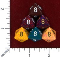 Dice : MINT46 CHESSEX D8 SPECKLED