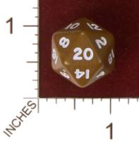 Dice : D20 OPAQUE ROUNDED SOLID CRYSTAL CASTE PROTOTYPE 02