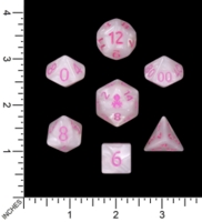 Dice : MINT72 KRAKEN SIGNATURE WHITE WITH PINK