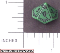 Dice : D10 OPAQUE ROUNDED SOLID Q WORKSHOP MYSTIC 02
