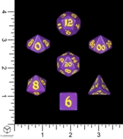 Dice : MINT70 Q WORKSHOP RUNIC CLASSIC PURPLE WITH YELLOW