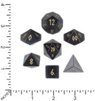 Dice : MINT67 NORSE FOUNDRY STONE CATS EYE BLACK