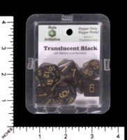 Dice : MINT65 ROLE FOR INITIATIVE TRANSLUCENT SMOKE WITH GOLD