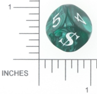 Dice : NUMBERED OPAQUE ROUNDED IRIDESCENT DICE AND GAMES 01