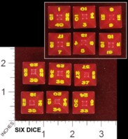 Dice : LOTTERY LOT-A-DICE RED