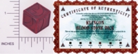 Dice : NUMBERED OPAQUE SHARP SOLID BRIANS BAZAR KLINGON BLOODSTONE 01