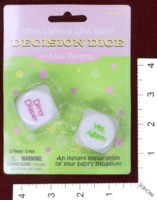 Dice : MINT36 AMSCAN WHATS WRONG WITH BABY DECISION DICE
