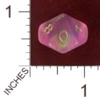 Dice : D10 TRANSLUCENT ROUNDED SOLID CRYSTAL CASTE PROTYPE 01