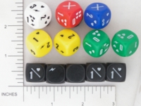 Dice : NON NUMBERED OPAQUE SHARP SOLID FANTASY FLIGHT DESCENT 01
