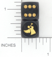 Dice : D6 OPAQUE ROUNDED SOLID CHESSEX CUSTOM 11 FOR JSPASSNTHRU ANGEL