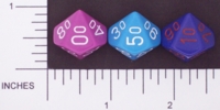 Dice : D10 OPAQUE ROUNDED SOLID CHESSEX 04