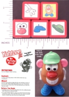 Dice : NON NUMBERED OPAQUE ROUNDED SOLID YAHTZEE 05 MR POTATO HEAD