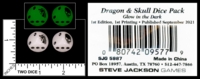 Dice : MINT80 STEVE JACKSON DRAGON AND SKULL 01