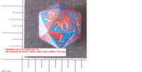 Dice : D20 OPAQUE ROUNDED SWIRL TORG