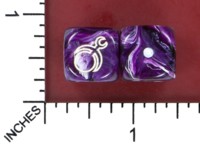 Dice : MINT52 CHESSEX WARHAMMER SLAANESH RECOLOR