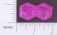 Dice : NON NUMBERED TRANSLUCENT ROUNDED SOLID DESTINY DICE POSITIVE ATTICUBES 01