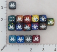 Dice : MINT16 CHESSEX SECRET SOCIETY SKULL AND BONES 01