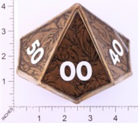 Dice : LOOSE GLASS CREATIONS STAINED GLASS D10 02