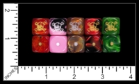 Dice : MINT77 DRAGONFIRE DICE SKULL AND CROSSBONES STYLE 2