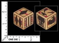 Dice : MINT79 UNKNOWN JAPANESE WOODEN